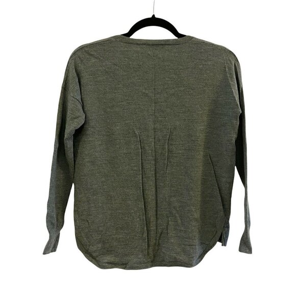 Madewell Northlight Merino wool pullover hi low sweater style F5570 Women's XS - Picture 5 of 7